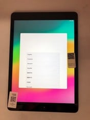 APPLE IPAD 7TH GEN TABLET WITH WIFI: MODEL NO MW742LL/A [JPTE72916]: LOCATION - J RACK