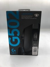 LOGITECH G502 LIGHTSPEED WIRELESS GAMING MOUSE, HERO 25K SENSOR, 25,600 DPI, RGB, ADJUSTABLE WEIGHTS, 11 PROGRAMMABLE BUTTONS, ON-BOARD MEMORY, PC / MAC.: LOCATION - J RACK