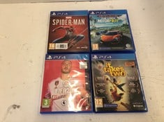 QUANTITY OF VIDEO GAMES TO INCLUDE MARVEL SPIDER-MAN FOR THE PS4: LOCATION - N RACK