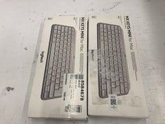 2X LOGITECH MX KEYS MINI (FOR MACS) WIRELESS KEYBOARDS: LOCATION - O RACK