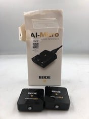 QUANTITY OF ITEMS TO INCLUDE RODE AI-MICRO AUDIO INTERFACE: LOCATION - T RACK