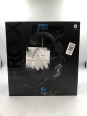 LOGITECH G PRO X WIRELESS LIGHTSPEED GAMING HEADSET WITH BLUE VOICE MIC FILTER TECH, 50MM PRO-G DRIVERS, AND DTS HEADPHONE:X 2.0 SURROUND SOUND, PC, PS5, PS4, SWITCH - BLACK.: LOCATION - T RACK