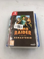 QUANTITY OF GAMES TO INCLUDE TOMB RAIDER I-III REMASTERED NINTENDO EDITION: LOCATION - S RACK