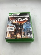 QUANTITY OF GAMES TO INCLUDE XBOX SERIES X STAR WARS OUTLAWS: LOCATION - R RACK