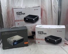 QUANTITY OF ITEMS TO INCLUDE BOMAKER HOME THEATER NATIVE 720P WIRELESS LED PROJECTOR: LOCATION - E2 RACK