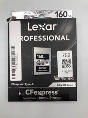 LEXAR 160GB TYPE A CF EXPRESS CARD (ORIGINAL RRP - £169). [JPTE73511]: LOCATION - I2 RACK