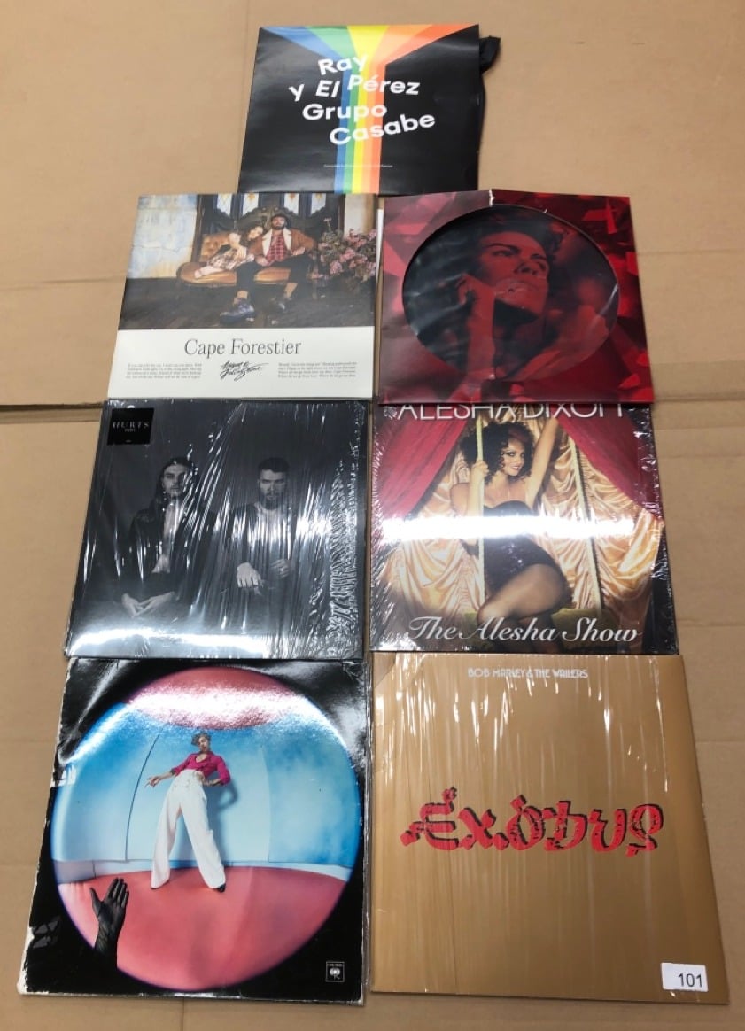 QUANTITY OF VINYLS TO INCLUDE EXODUS [VINYL]: LOCATION - A RACK