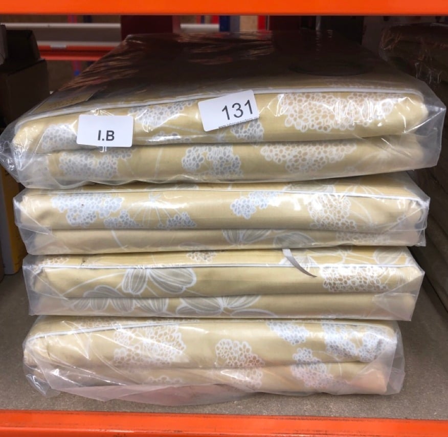 QUANTITY OF ASSORTED SIZES OF DORMA CURTAINS & BEDSPREADS: LOCATION - A RACK