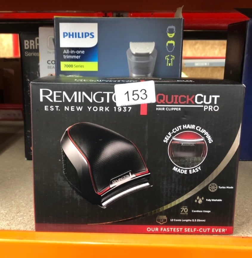 QUANTITY OF HEALTH & BEAUTY ITEMS TO INCLUDE REMINGTON QUICK CUT PRO HAIR CLIPPERS (CORDLESS, 70-MINUTE USAGE, QUICK CHARGE, FASTER CUTTING, TURBO BOOST, CURVE CUT BLADES, GRADING, TAPERING & TRIMMIN