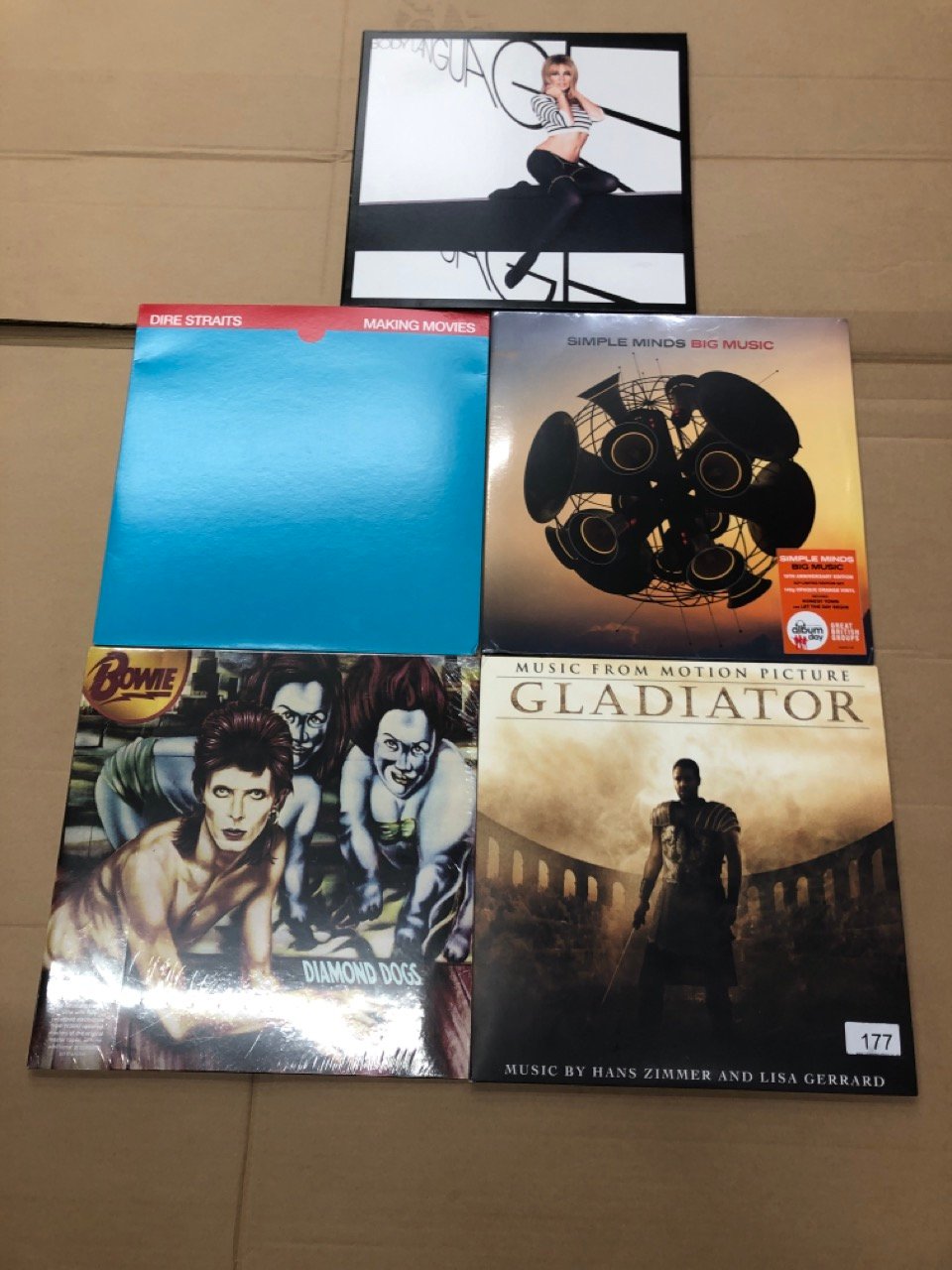 QUANTITY OF VINYLS TO INCLUDE GLADIATOR [VINYL]: LOCATION - A RACK