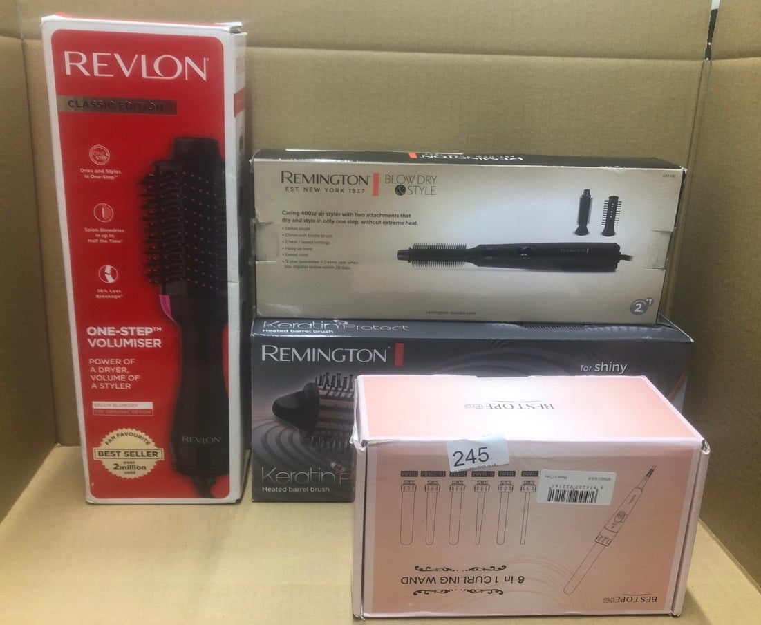 QUANTITY OF HEALTH & BEAUTY ITEMS TO INCLUDE REVLON SALON ONE-STEP HAIR DRYER & VOLUMISER WITH SECTIONING COMB INCLUDED (FOR MID TO LONG HAIR, ONE-STEP TECHNOLOGY, 2-IN-1 STYLING TOOL, IONIC & CERAMI