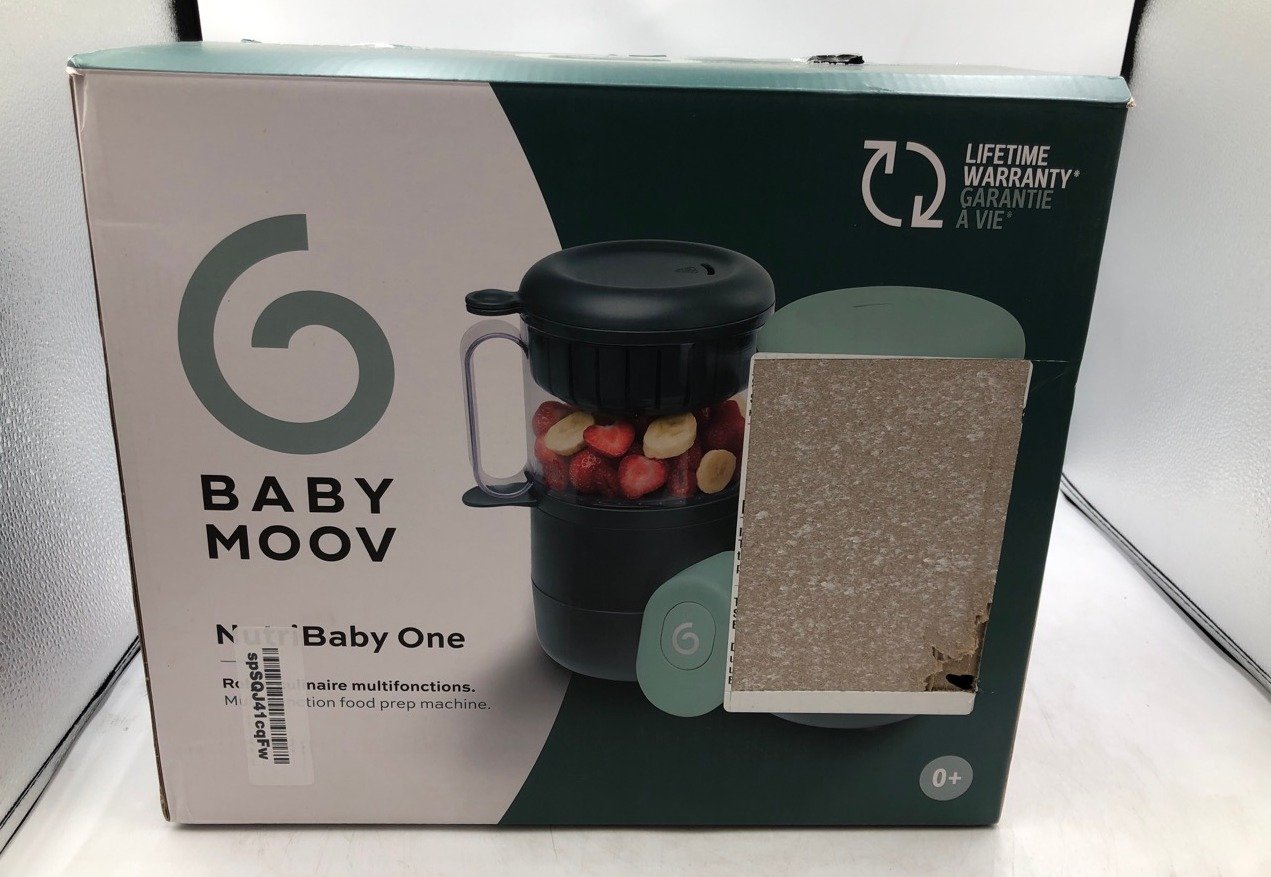 BABYMOOV NUTRIBABY ONE 4-IN-1 BABY FOOD MAKER, BABY FOOD BLENDER AND STEAMER, FOOD PROCESSOR FOR WEANING, WARMER, DEFROSTER.: LOCATION - TOP 50