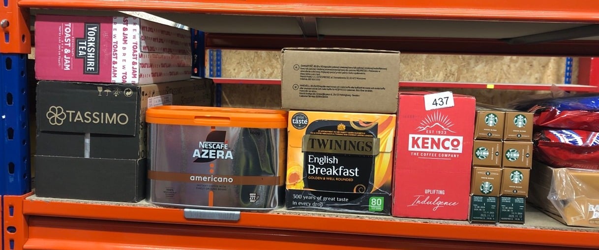 QUANTITY OF FOOD & DRINK ITEMS TO INCLUDE NESCAFÉ AZERA AMERICANO INSTANT COFFEE 500G TIN BEST BEFORE 02/2026: LOCATION - C RACK