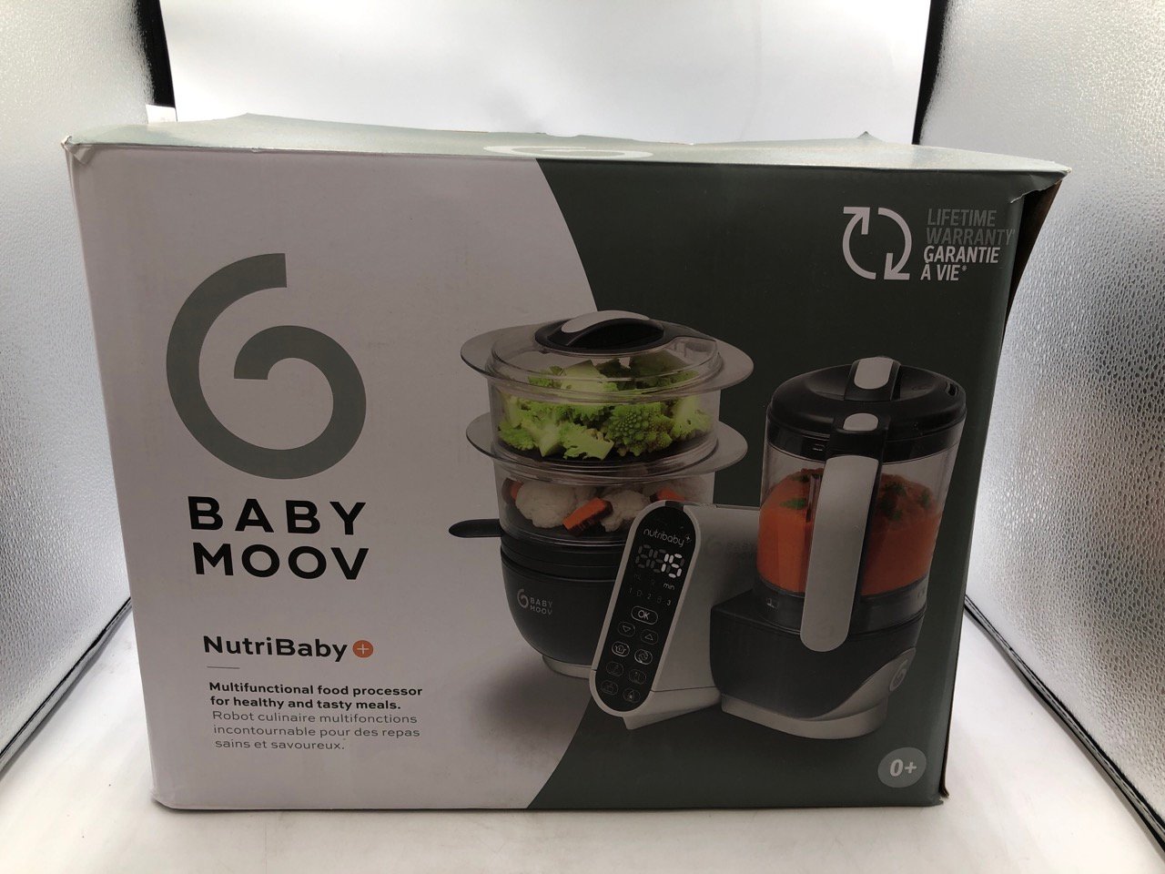 BABYMOOV NUTRIBABY ONE 4-IN-1 BABY FOOD MAKER, BABY FOOD BLENDER AND STEAMER, FOOD PROCESSOR FOR WEANING, WARMER, DEFROSTER.: LOCATION - TOP 50