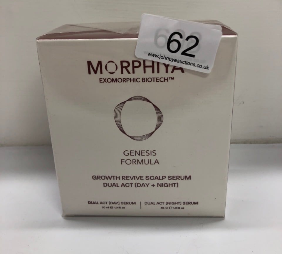 MORPHIYA EXOMORPHIC BIOTECH GROWTH REVIVE SCALP SERUM BIO-INTELLIGENT INTENSIVE REPAIRING AND STRENGTHENING SCALP SERUM  RRP £195:: LOCATION - A RACK