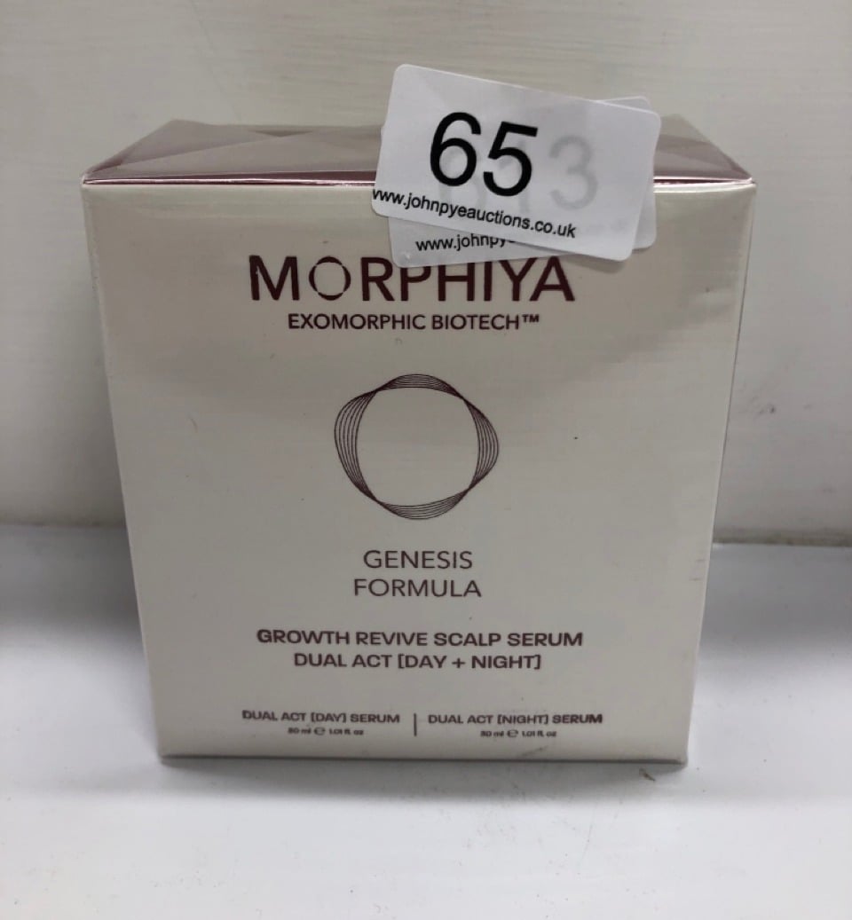 MORPHIYA EXOMORPHIC BIOTECH GROWTH REVIVE SCALP SERUM BIO-INTELLIGENT INTENSIVE REPAIRING AND STRENGTHENING SCALP SERUM . SEALED RRP £195:: LOCATION - A RACK