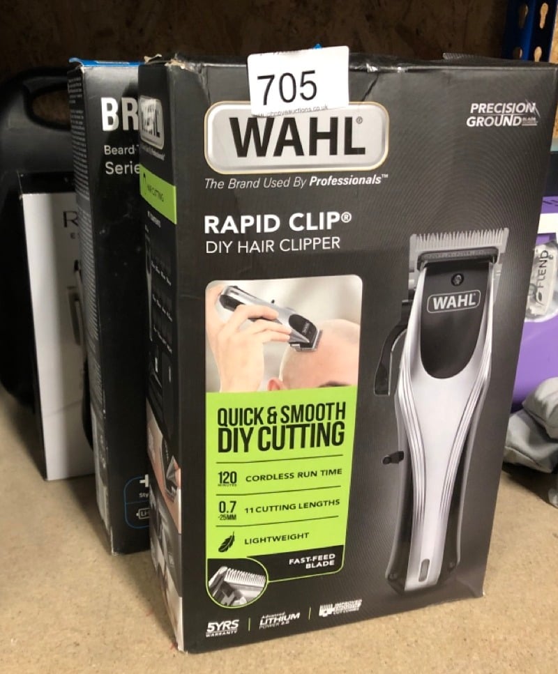 QUANTITY OF HEALTH & BEAUTY ITEMS TO INCLUDE WAHL RAPID CLIP HAIR CLIPPER, GIFT FOR HIM, HAIR CLIPPERS MEN, RECHARGEABLE CLIPPERS, LITHIUM-ION CLIPPER, MEN'S HEAD SHAVER, CORDLESS CLIPPERS MEN, HOME