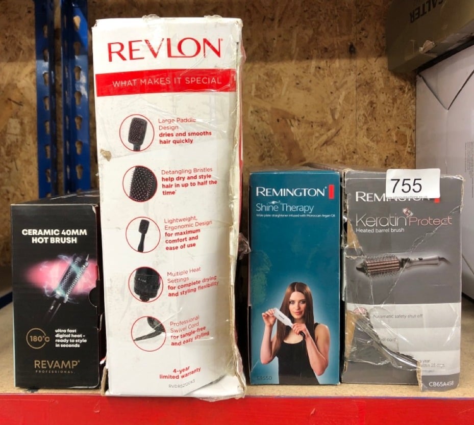 QUANTITY OF HEALTH & BEAUTY ITEMS TO INCLUDE REVLON HAIR TOOLS PRO COLLECTION SALON ONE STEP HAIR DRYER AND STYLER, BLACK (PACKAGING MAY VARY): LOCATION - E RACK