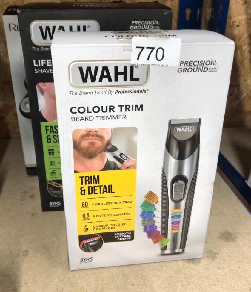 QUANTITY OF HEALTH & BEAUTY ITEMS TO INCLUDE WAHL COLOUR TRIM STUBBLE AND BEARD TRIMMER, TRIMMERS FOR MEN, BEARD TRIMMING KIT, MEN’S STUBBLE TRIMMERS, RECHARGEABLE TRIMMER, MALE GROOMING , BEARD CARE