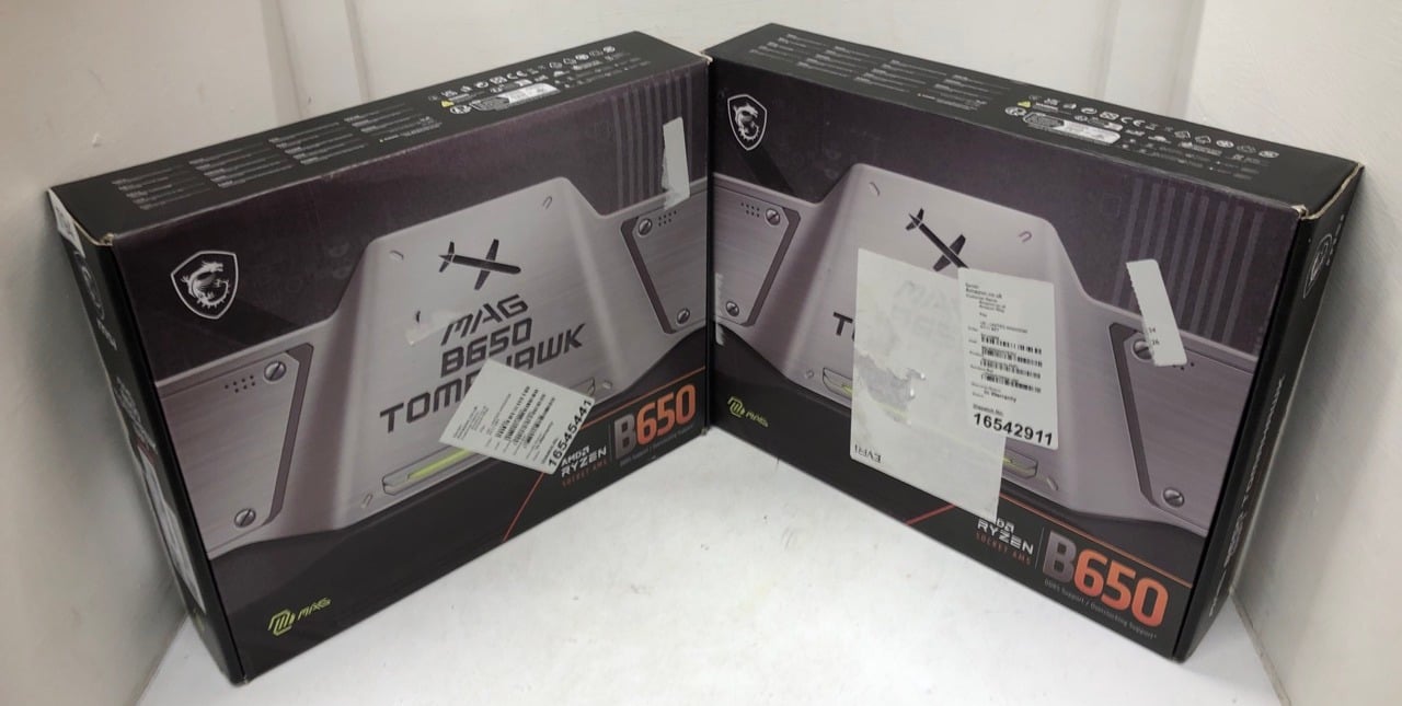 2 X MSI MAG B650 TOMAHAWK WIFI GAMING MOTHERBOARD: LOCATION - E RACK