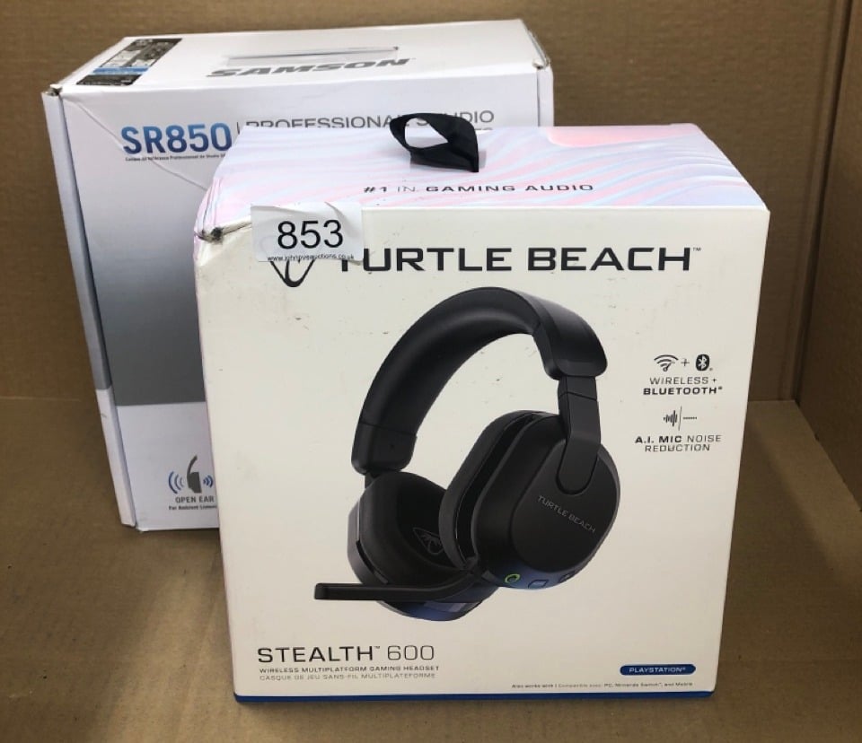 QUANTITY OF TECH & GAMING ITEMS TO INCLUDE TURTLE BEACH STEALTH 600 HEAD: LOCATION - BACK RACK