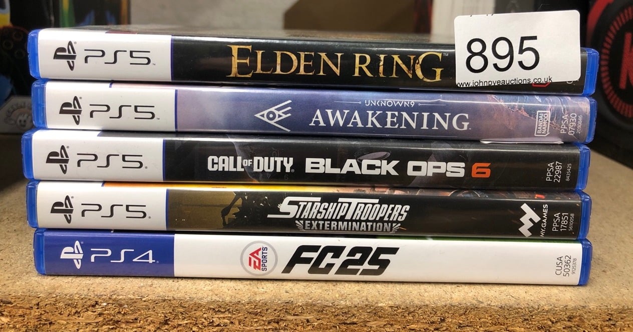 QUANTITY OF TECH & GAMING ITEMS TO INCLUDE ELDEN RING SHADOW OF THE NERDTREE EDITION (PS5): LOCATION - F RACK