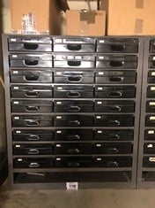 Multidawer 27 Drawer  Cabinet c/w Drill Bits  (Location Schmoll Drill Room)