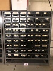 Multidawer 54 Drawer Cabinet c/w Drill Bits (Location Schmoll Drill Room)