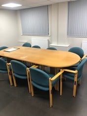 Contents of Boardroom  to include Table, 9 x Chairs & 2  Cabinets