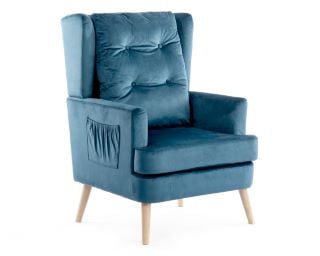 CONISTON FIRESIDE CHAIR VELVET TEAL RRP £469