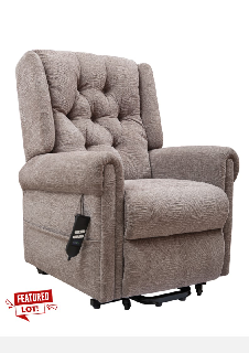 HENLEY WINGBACK RISER RECLINER LATTE RRP £749.99