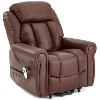 LYNTON WITH HEAT AND MASSAGE RISER RECLINER CHESTNUT RRP £1499.99