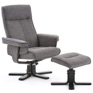 MARBELLA SWIVEL RECLINER CHARCOAL RRP £349.99