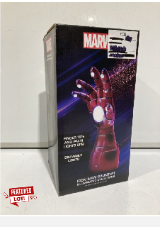 QTY OF ITEMS TO INCLUDE MARVEL IRON MAN GAUNTLET ILLUMINATED COLLECTIBLE