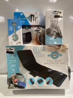 QTY OF ITEMS TO INCLUDE WELL BEING FULL BODY MASSAGER MAT