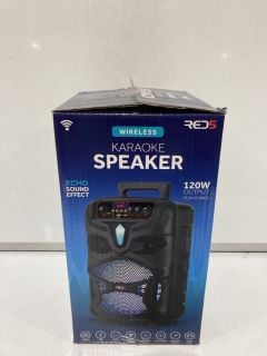 QTY OF ITEMS TO INCLUDE RED5 WIRELESS KARAOKE SPEAKER