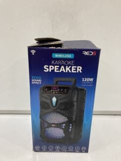 QTY OF ITEMS TO INCLUDE RED5 WIRELESS KARAOKE SPEAKER