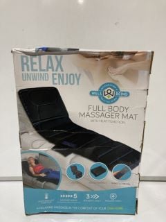 QTY OF ITEMS TO INCLUDE WELL BEING FULL BODY MASSAGER MAT