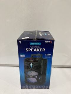 QTY OF ITEMS TO INCLUDE RED5 WIRELESS KARAOKE SPEAKER