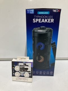 QTY OF ITEMS TO INCLUDE RED5 TYPHOON 101 SPEAKER