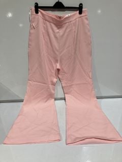 1 X BOX OF PREMIUM DESIGNER APPAREL TO INCLUDE FOREVER UNIQUE PINK WIDE LEG TROUSERS UK 18