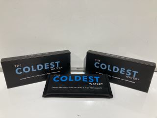 5 X THE COLDEST WATER LARGE ICE PACK 15" X 12" MATT BLACK