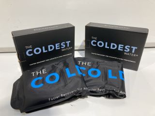 5 X THE COLDEST WATER LARGE ICE PACK WITH STRAP BLACK