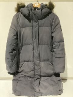 SUPERDRY BLUE/GREY PUFFER JACKET SIZE 12