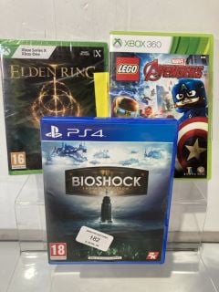 BIOSHOCK COLLECTION + LEGO MARVEL AVENGERS + ELDEN RING