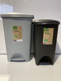 ADDIS BLACK DUST BIN + ADDIS GREY DUST BIN