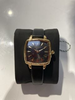 GAMAGES ELOQUENT GOLD BLACK WATCH RRP £605