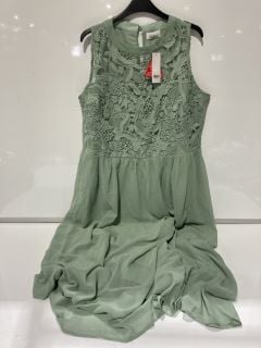 YOURS LONDON GREEN DRESS SIZE 16 + YOURS LONDON GREEN DRESS SIZE 20 RRP £110