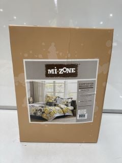 MI-ZONE COMFORTER BEDDING SET + 2X YELLOW FLORAL PILLOWS