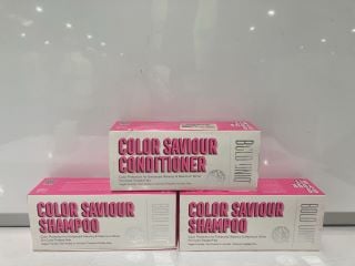 BOX OF BOLD UNIO SHAMPOOS AND CONDITIONERS TO INCLUDE COLOR SAVOUR SHAMPOO